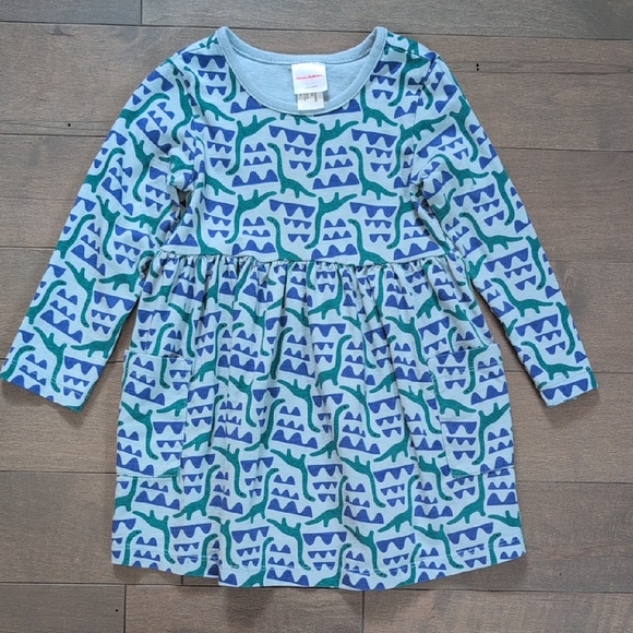 Hanna Andersson Other - Hanna Andersson 3T Dinosaur Long Sleeve Playground Dress with Pockets